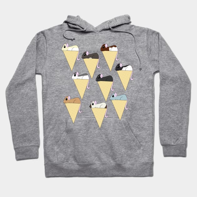 Ice Cream Rats Hoodie by CaptainShivers